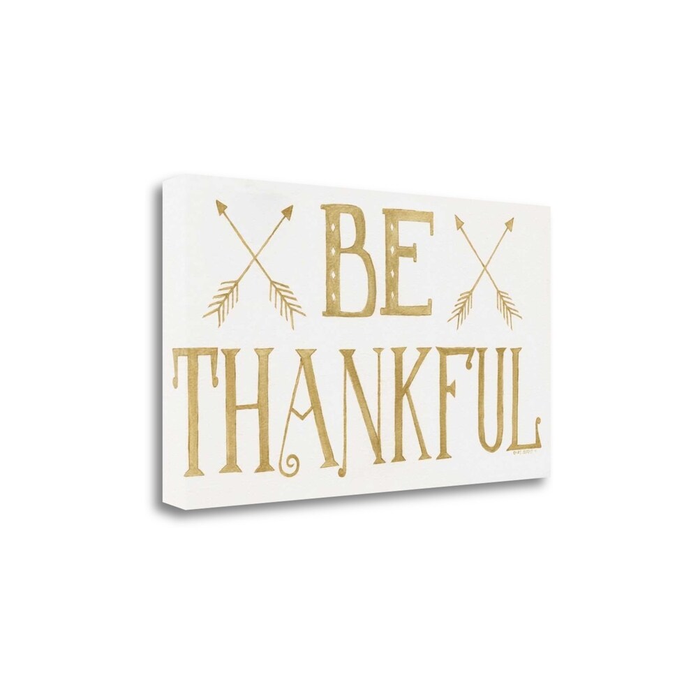 Be Thankful by Cindy Shamp - Premium Giclee Art Print on Gallery Wrapped Canvas - Ready to Hang Wall Decor - Perfect for Living Room, Bedroom & Office Decorations