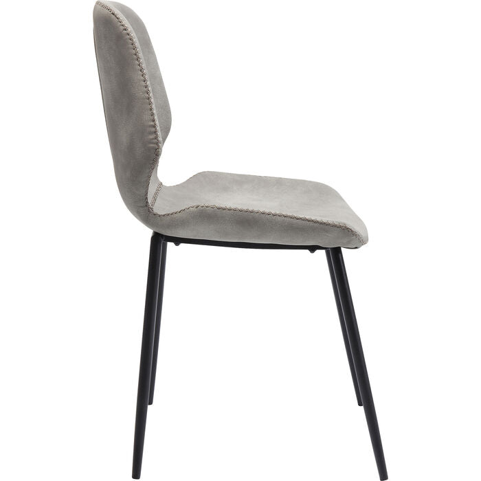 Honey Moon Grey Accent Chair - Modern Upholstered Lounge Chair for Living Room, Bedroom & Office - Comfortable & Stylish Home Decor