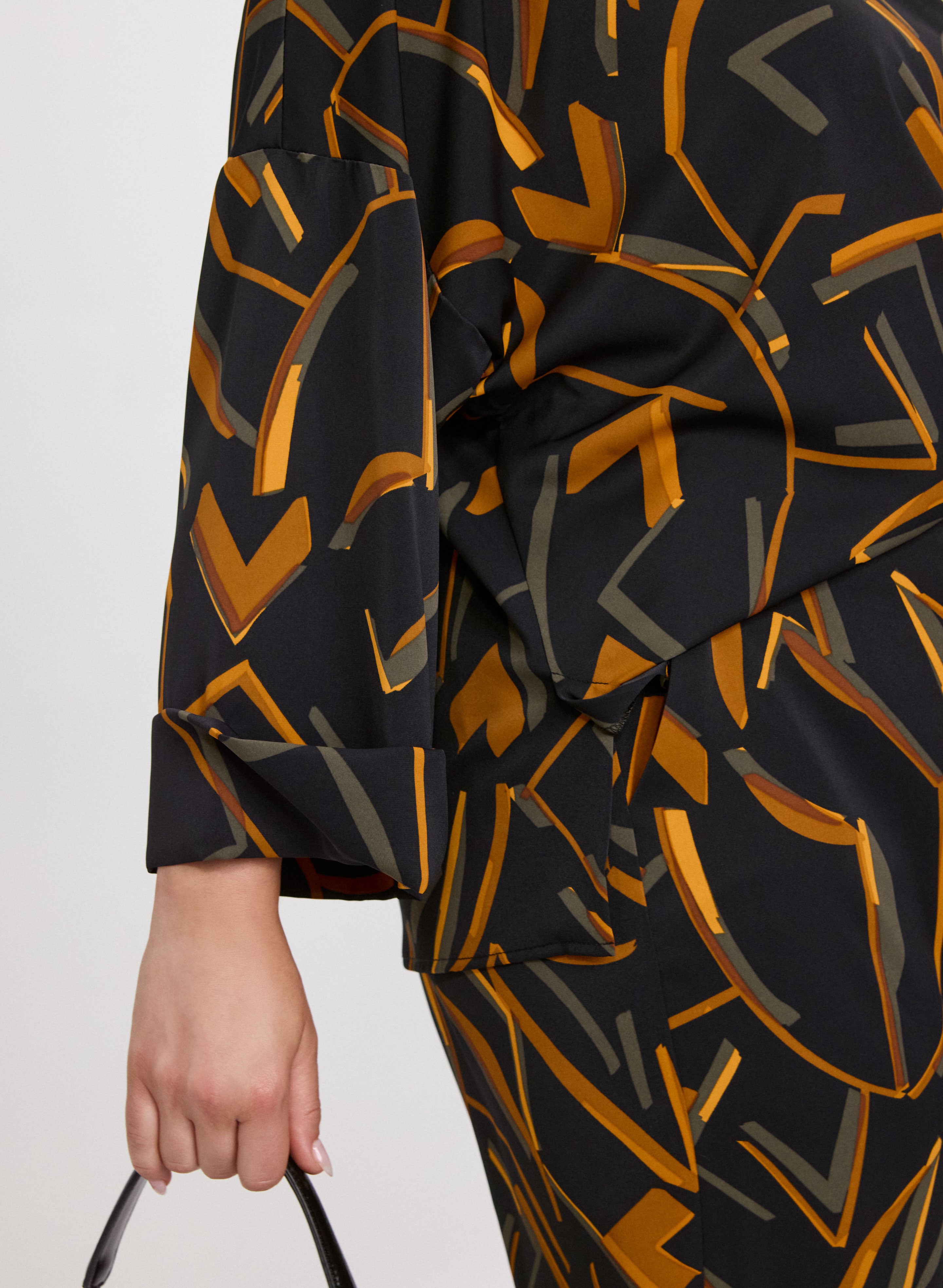 Stylish Abstract Striped Blouse for Women - Trendy Casual & Office Wear - Perfect for Work, Date Night & Everyday Outfits