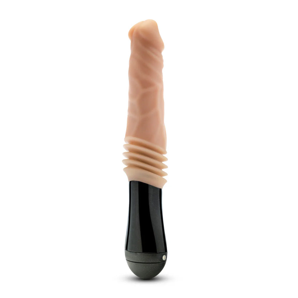 Dr. Skin Dr. Knight Thrusting Vibrating Silicone Dildo - Realistic Adult Toy for Men & Women - Perfect for Couples Play & Solo Pleasure