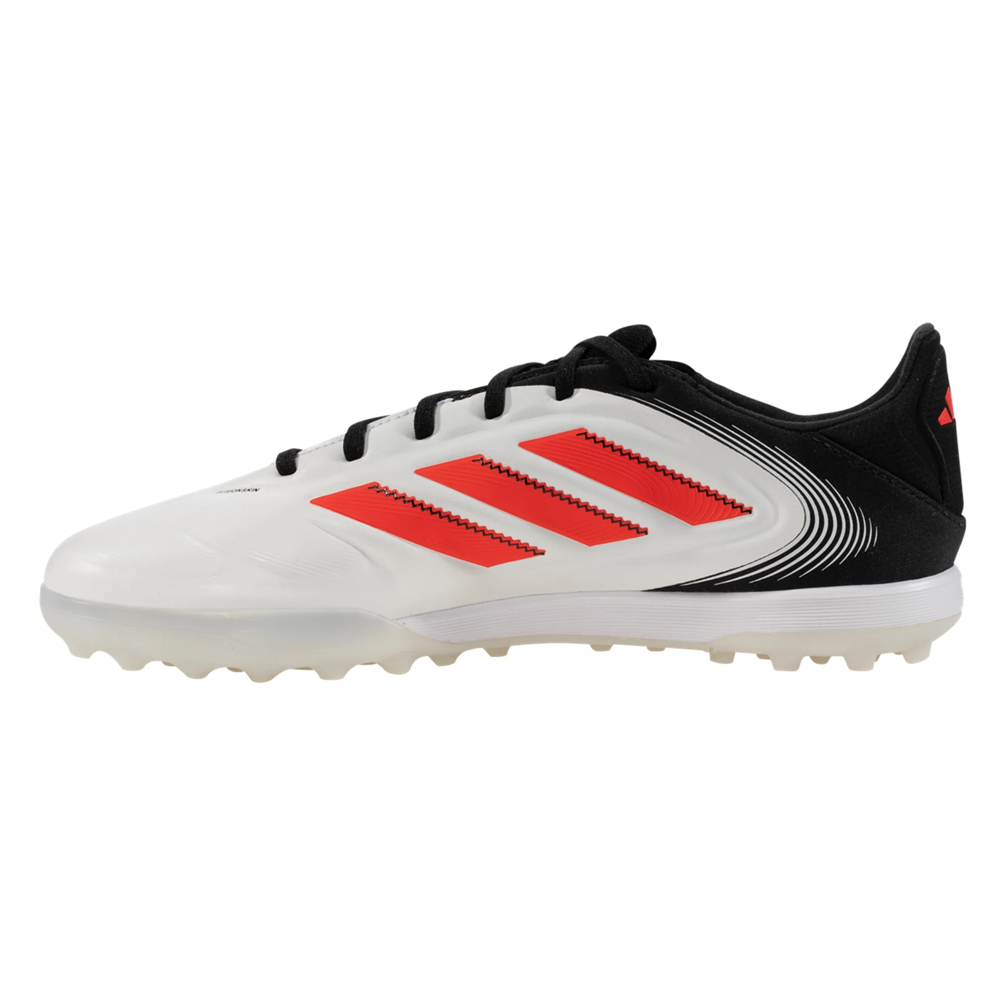 Adidas Copa Pure III Pro Turf Soccer Cleats for Men - White/Lucid Red/Black | Firm Ground Football Boots for Training & Matches | Perfect for Artificial Turf & Outdoor Play