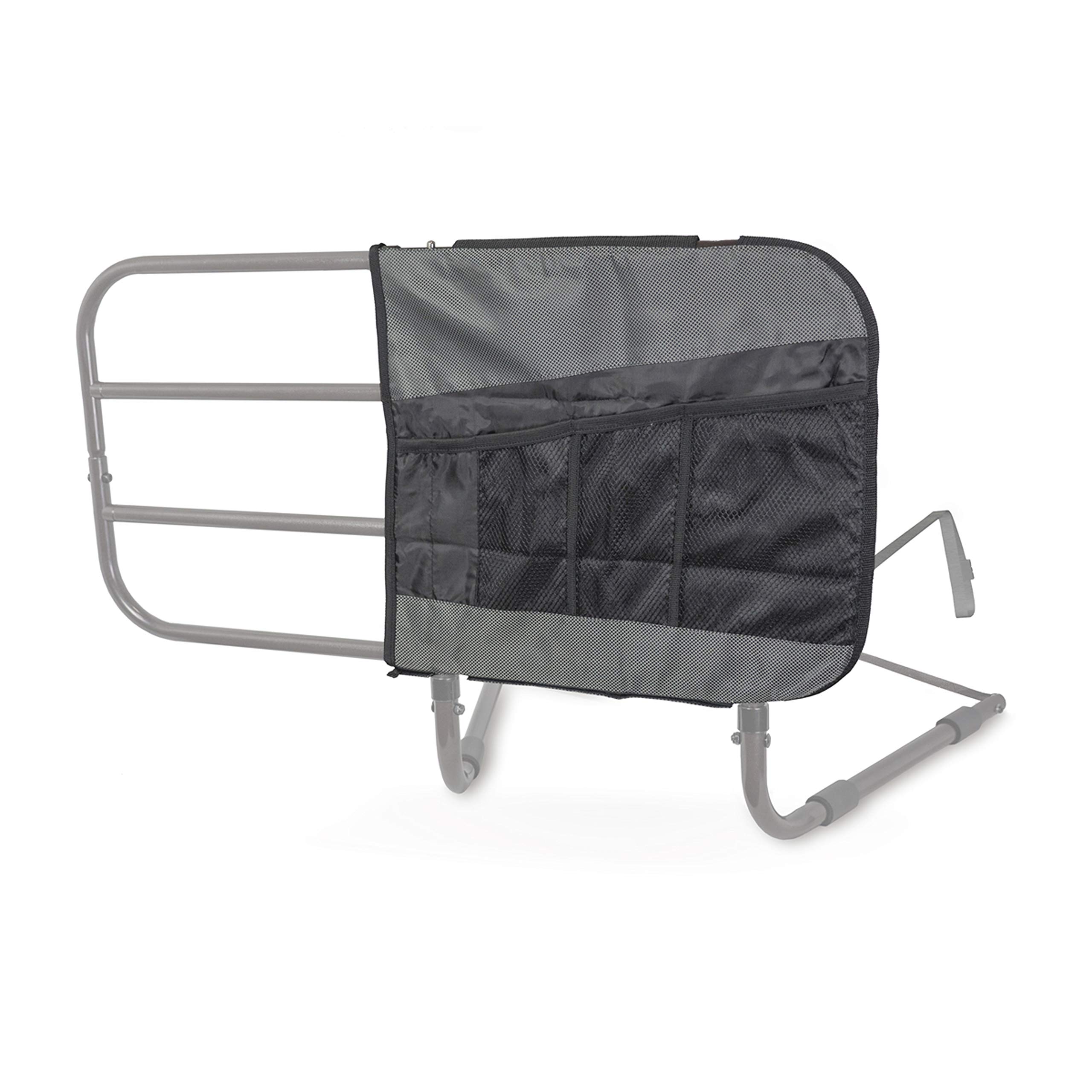 Able Life 4-Pocket Bed Rail Organizer Pouch - Hanging Bedside Storage Caddy with Mesh Pockets for Easy Access | Bedrail Accessory Bag | Compatible with Able-Life Bedside Extend-A-Rail | Perfect for Storing Books, Remote, Phone & Essentials by Your Bedside