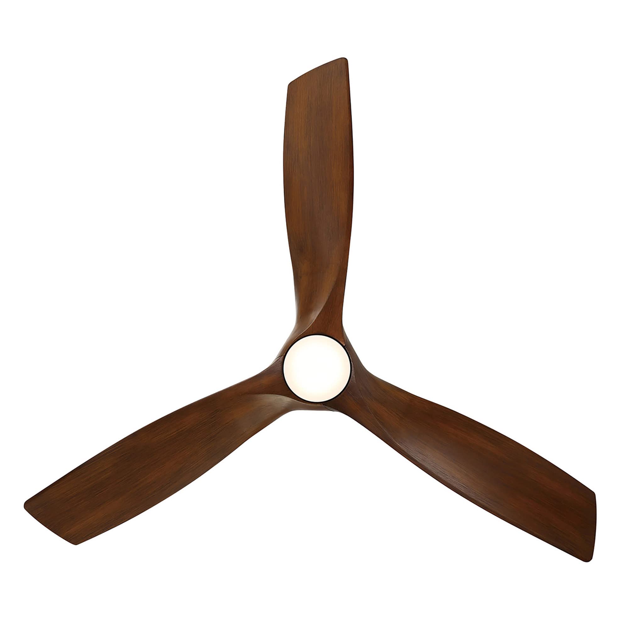 Zephyr Smart 62in 3-Blade Ceiling Fan with Adjustable CCT LED Light & Remote Control - Matte Black Distressed Koa, Works with Alexa, iOS, Android App - Perfect for Living Rooms, Bedrooms, and Outdoor Spaces