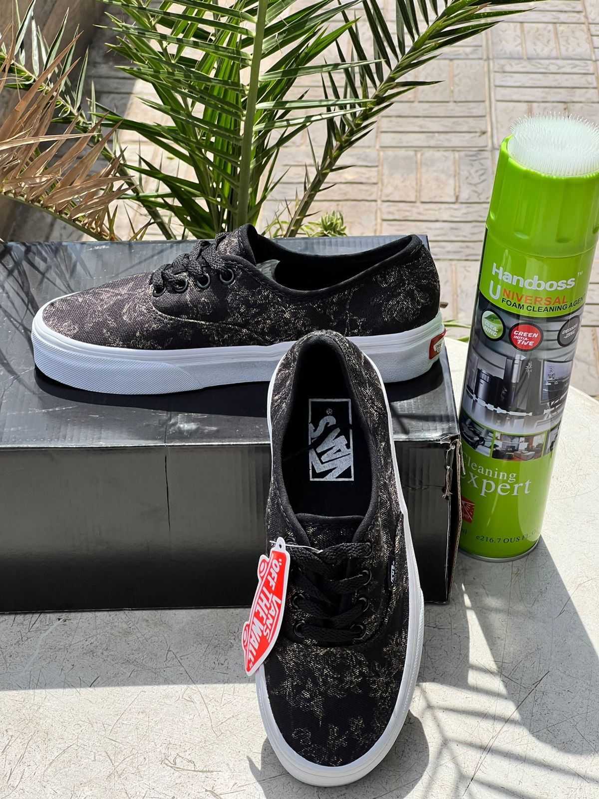 Vans Dark Abstract Sneakers for Men & Women - Trendy Casual Skate Shoes for Streetwear & Everyday Wear - Perfect for Skating, Walking & Urban Fashion