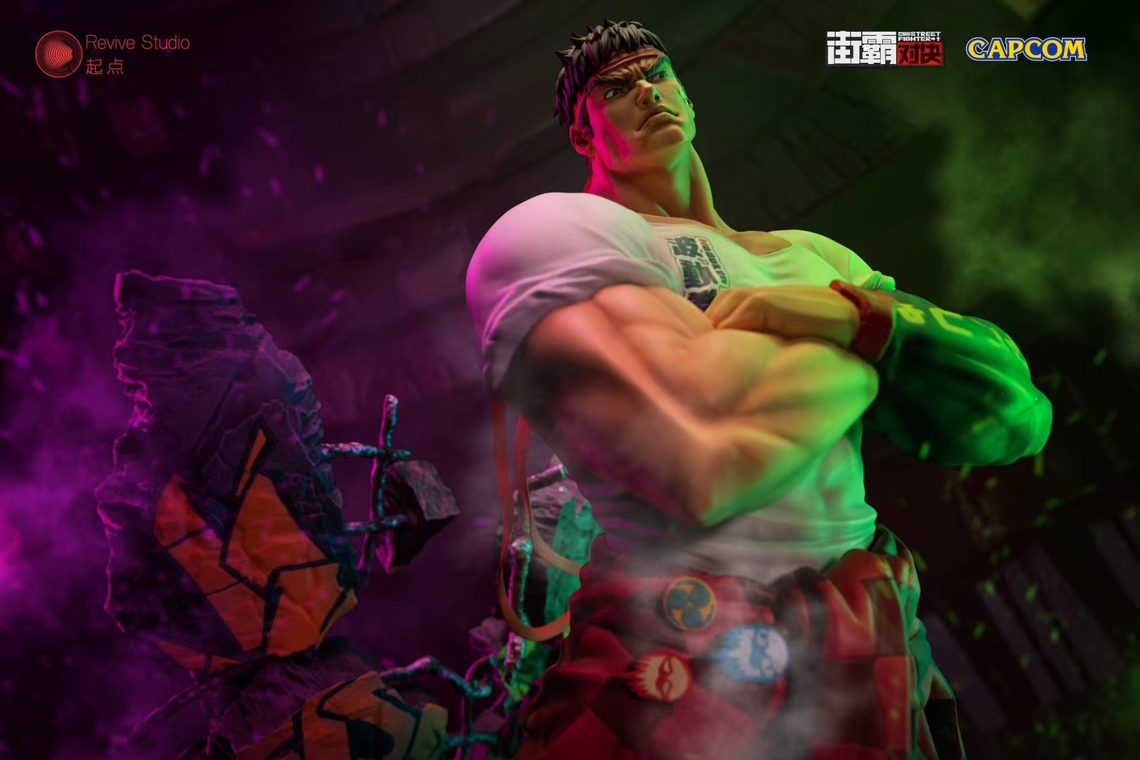 Revive Studio Street Fighter Ryu Action Figure - Collectible Fighting Game Character for Fans | Perfect for Display, Gaming Battles & Anime Collections
