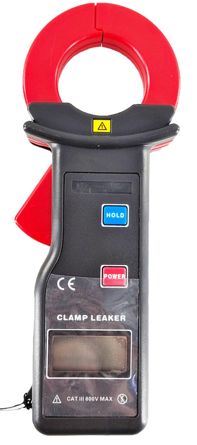 High Precision Clamp Leakage Current Meter - 0mA to 600A Range, 35mm x 40mm Clamp Size for Accurate Small Current Measurement - Ideal for Electrical Maintenance, HVAC Systems, and Industrial Equipment Testing