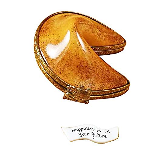 Exquisite Fortune Cookie Limoges Box with Removable Message - Unique Collectible Gift for Home Decor, Wedding Favors & Asian-Themed Parties