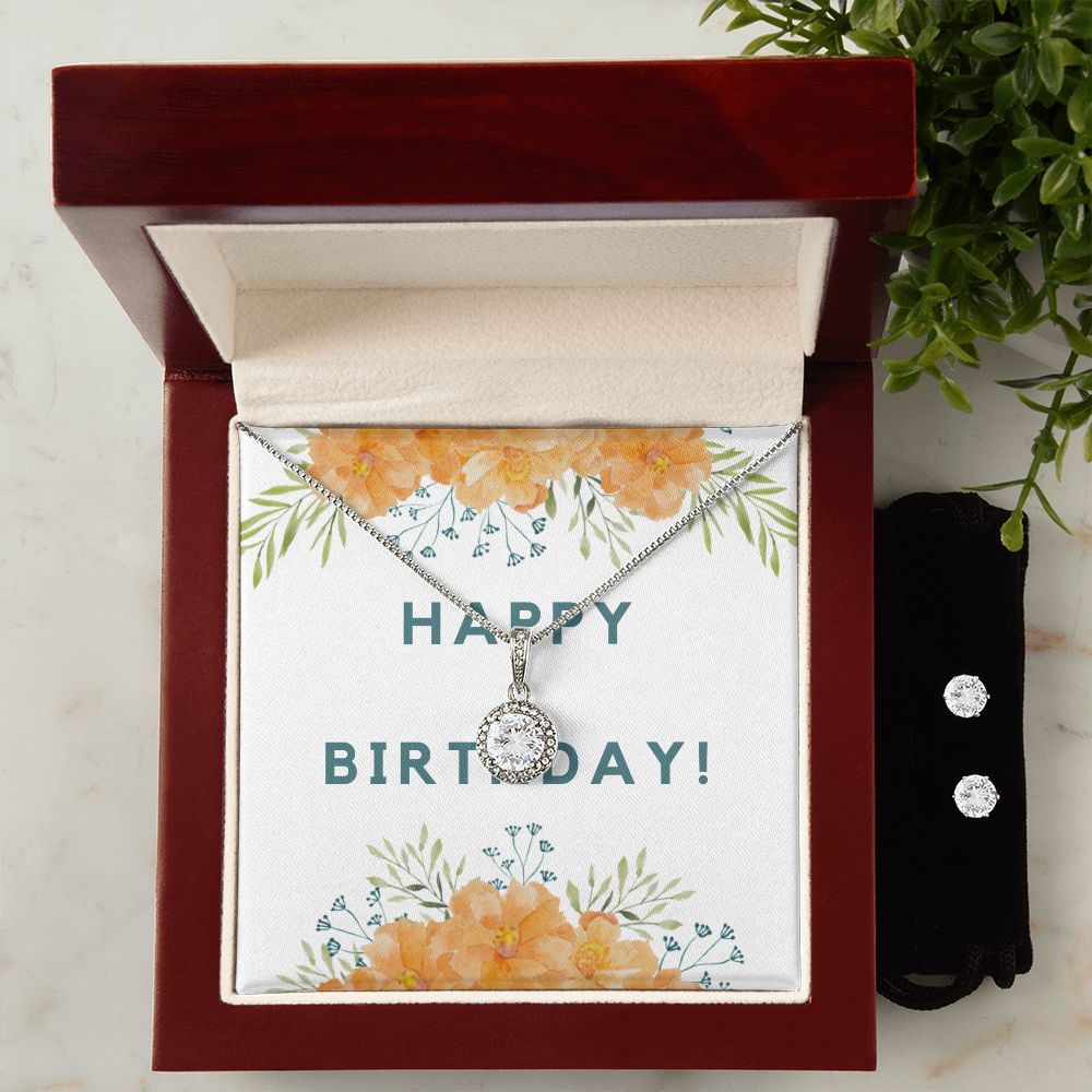 Birthday Gift Set for Women - Elegant Necklace & Earrings Jewelry | Perfect for Birthdays, Anniversaries & Special Occasions