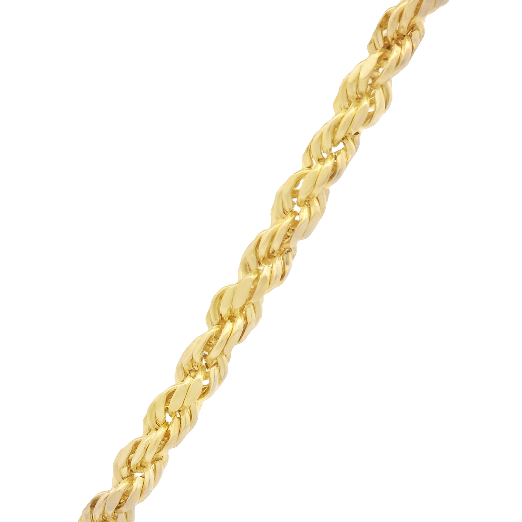 14K New York Diamond Pendant with Hollow Rope Chain - 3mm 22 Inches - Elegant Jewelry for Women | Perfect for Gifts, Anniversaries & Special Occasions