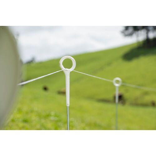 Gallagher HD Ring Top Post - White (Box of 50) - Heavy Duty Electrical Connectors for Automotive & Marine Battery Terminals