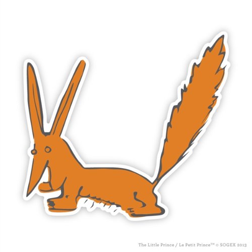 The Little Prince Fox Peel & Stick Wall Decal - 12x11 Inch Removable Vinyl Sticker for Nursery, Kids Room & Office Decor - Easy to Apply & Remove
