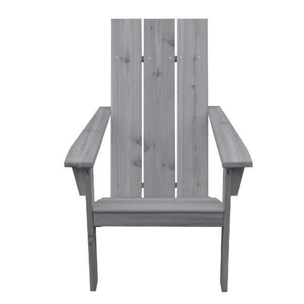 Premium Western Red Cedar Modern Adirondack Chair - Weather-Resistant Outdoor Patio Furniture for Garden, Poolside & Backyard Relaxation