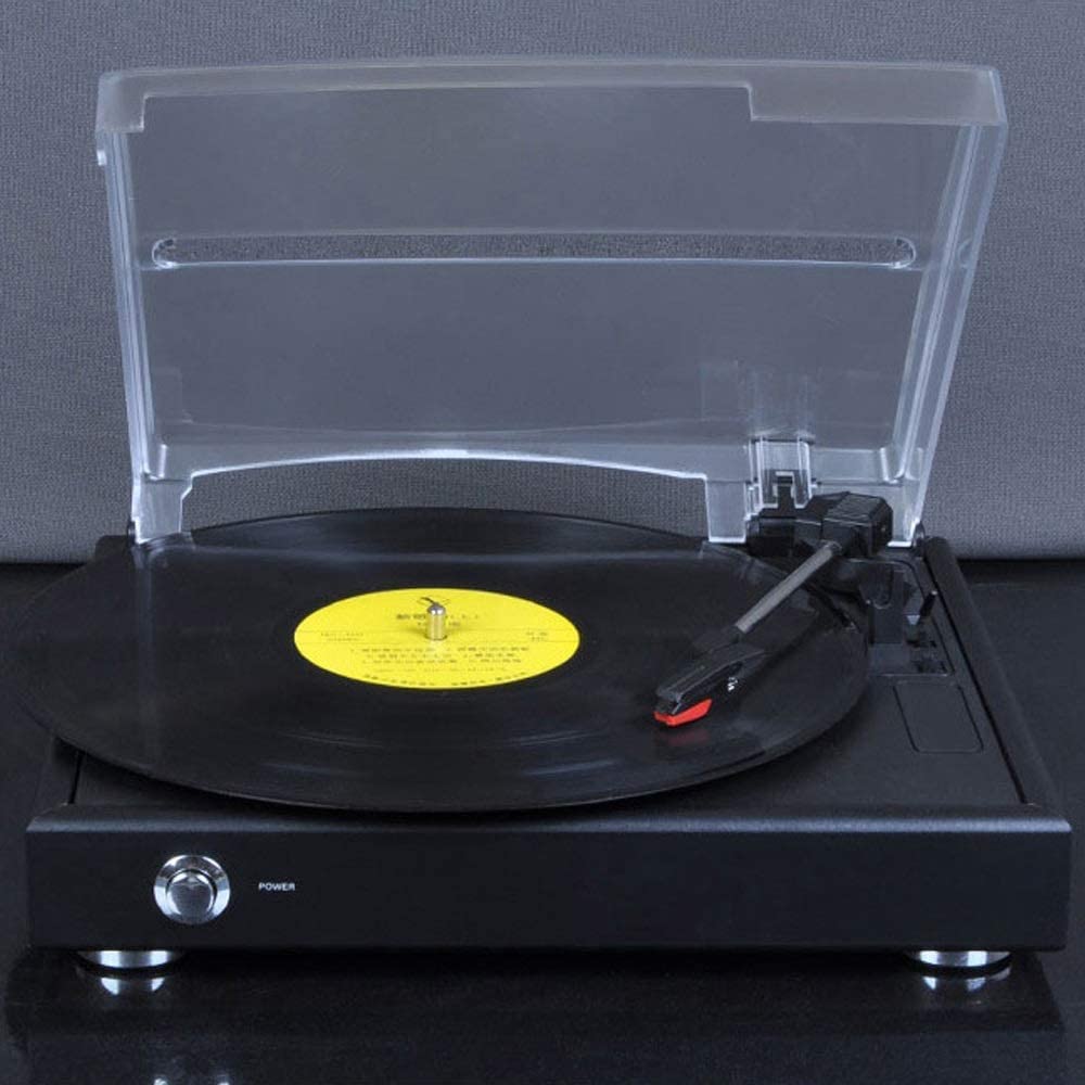 Vintage KPERXIS Retro Vinyl Record Player - Antique Phonograph Turntable with Built-in Speakers for Home Decor, Living Room Entertainment & Gift Ideas - Perfect for Music Lovers, Vinyl Collectors and Retro Style Home Decorating
