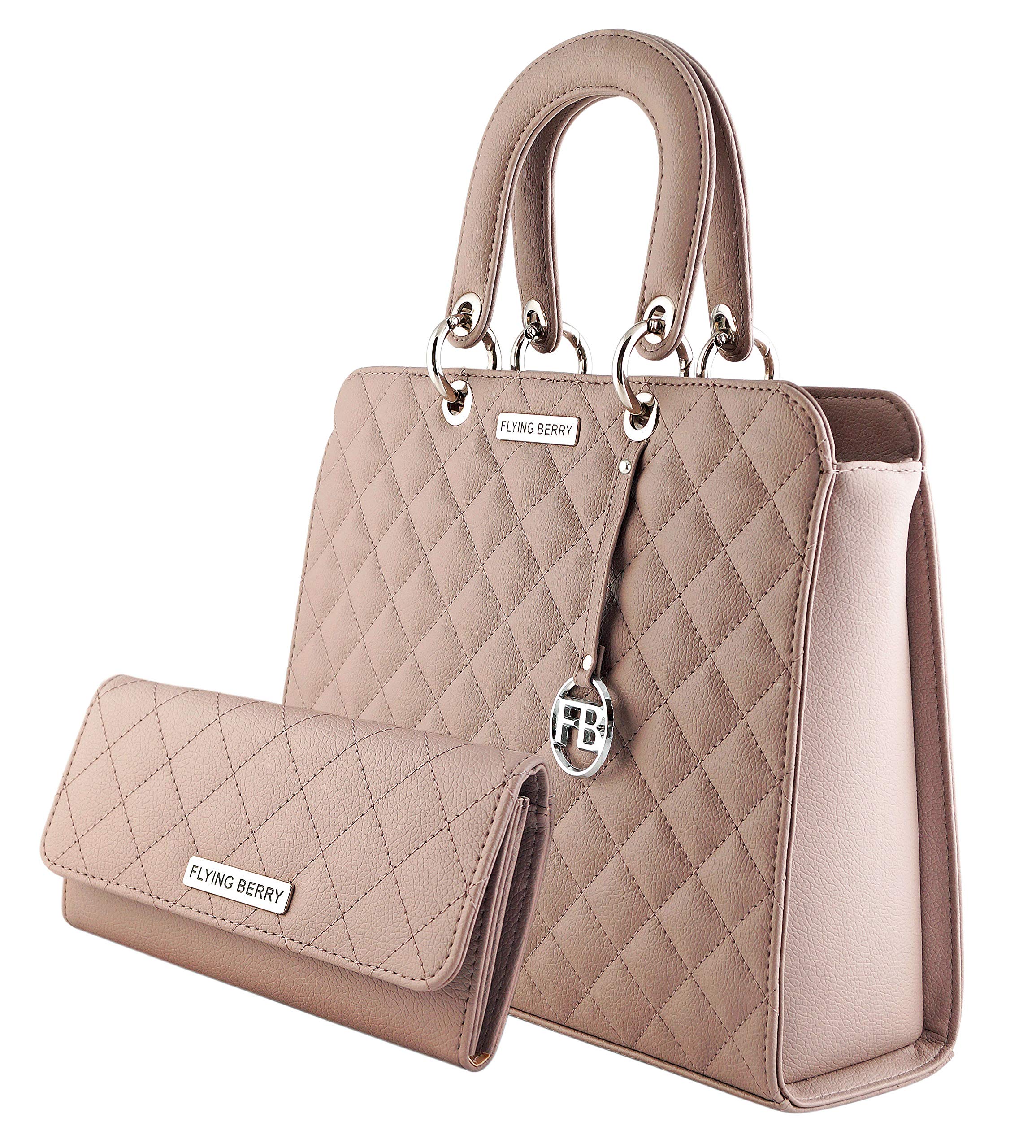 FLYING BERRY Women's Leather Handbag Crossbody Purse with Adjustable Strap - Fashionable Shoulder Bag for Work, Travel & Daily Use