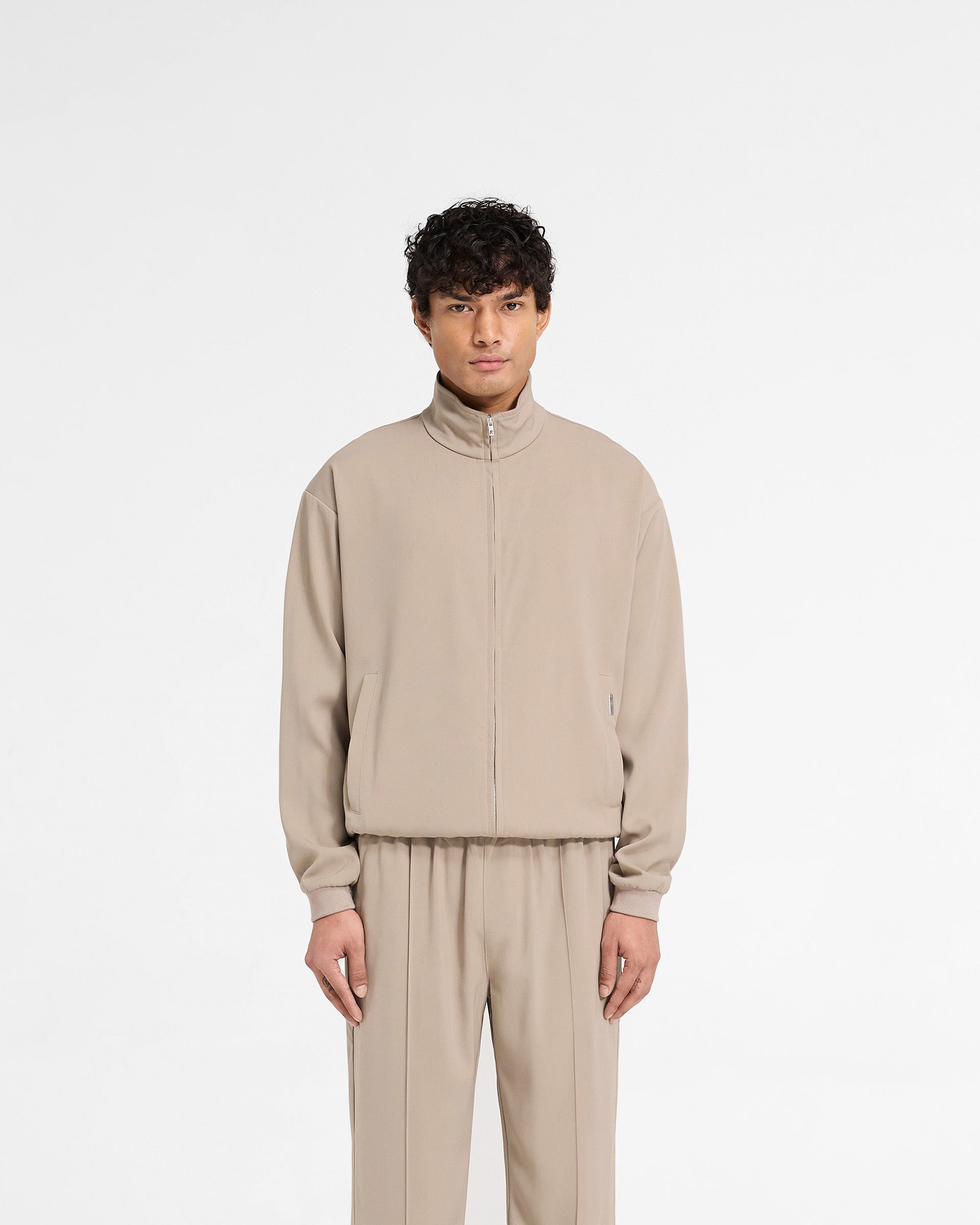 Initial Track Jacket Dune - Lightweight Men's Running Windbreaker for Outdoor Sports & Casual Wear