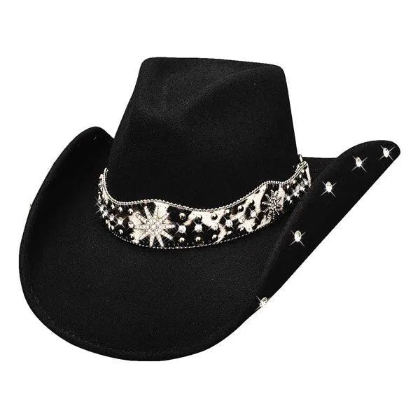 Bullhide Euphoria Shapeable Wool Felt Cowgirl Hat for Women - Western Fashion Accessory for Rodeo, Horse Riding & Country Events