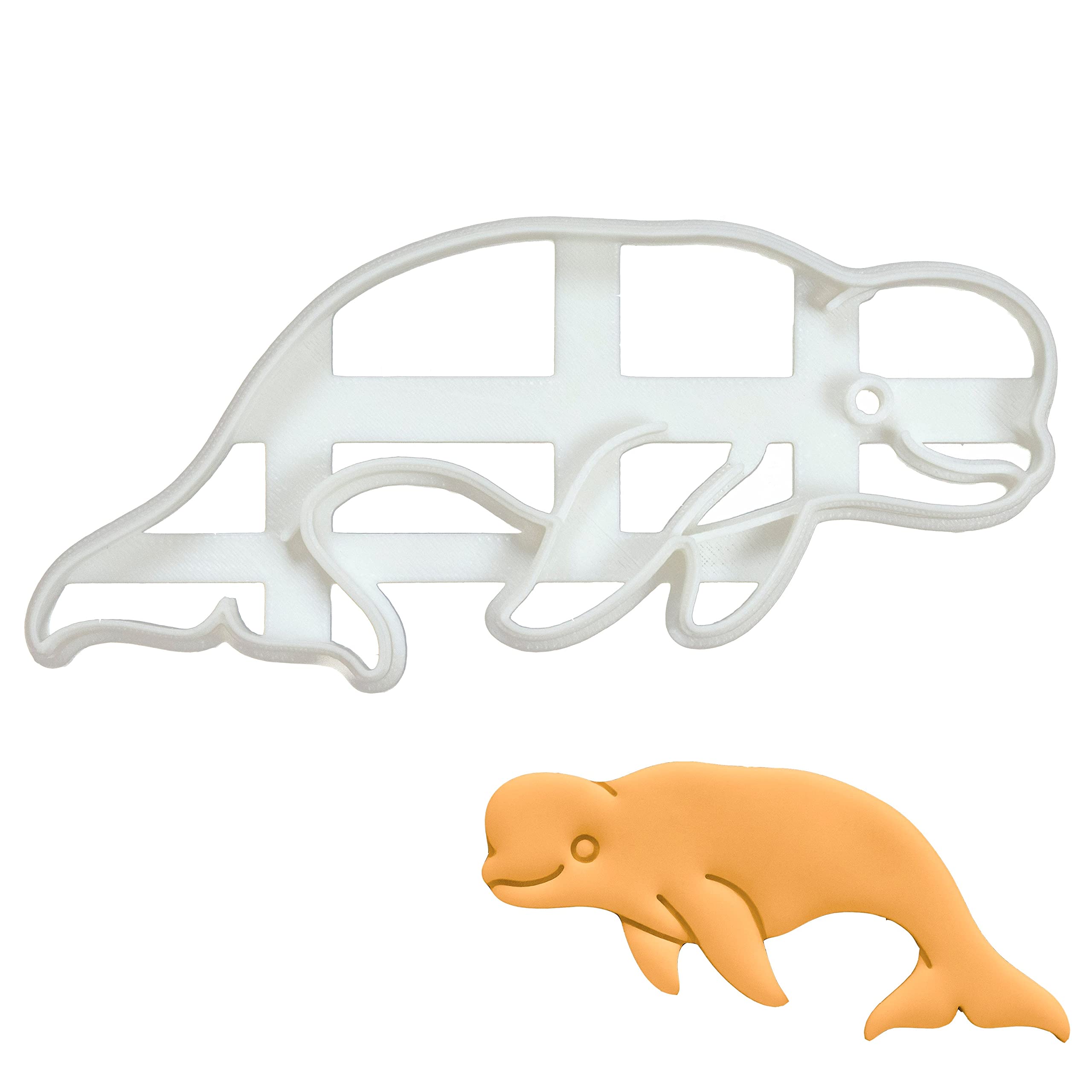 Premium Beluga Whale Cookie Cutter - Stainless Steel Baking Tool for Whale-Themed Cookies, Cakes & Pastries | Perfect for Birthday Parties, Baby Showers & Ocean-Themed Desserts