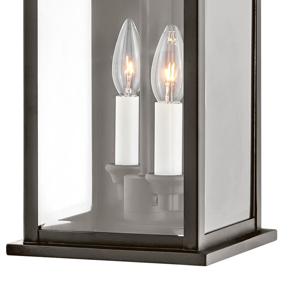 Hinkley Weymouth 2-Light Outdoor Wall Lantern in Oil Rubbed Bronze - Perfect for Porch, Patio, and Entryway Lighting