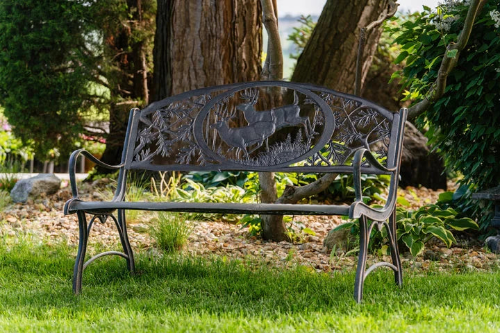 Outdoor Bucks Bench - Heavy Duty Wooden Bench for Patio, Garden, and Backyard - Perfect for Outdoor Relaxation and Entertaining