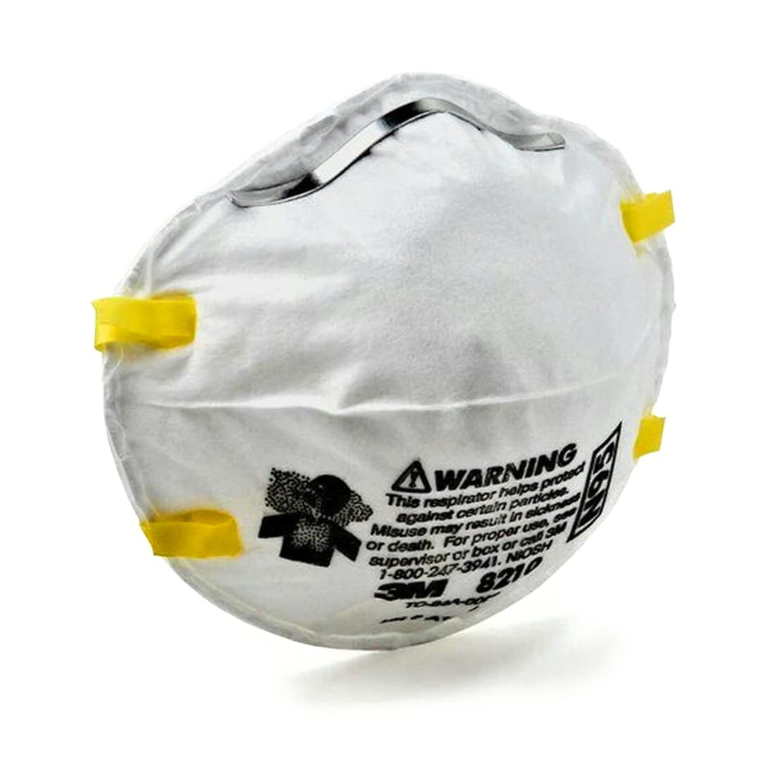 3M N95 Disposable Respirators - Advanced Filter (8 Boxes, 20 Masks/Box) for Construction & Healthcare