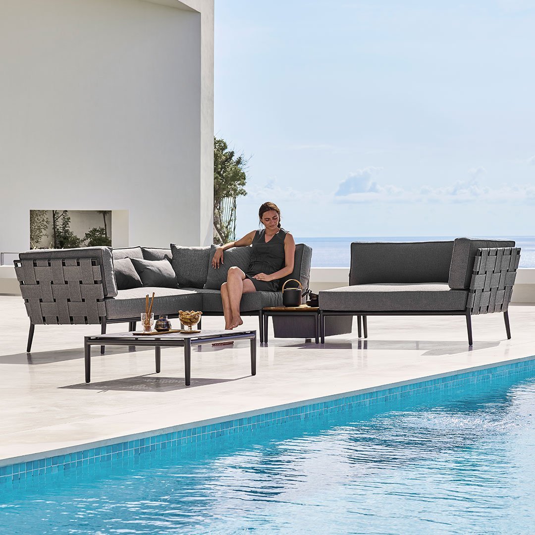 Premium Conic Outdoor Modular Sofa Set - Waterproof & UV Resistant Patio Furniture for Backyard, Garden, Poolside - Comfortable Sectional Couch with Adjustable Configurations