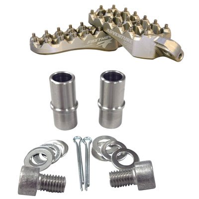 Fastway Adventure Motorcycle Foot Pegs Kit for Suzuki V-Strom 1000 DL1000 (2012) - Heavy Duty Off-Road Riding Gear for Long Distance Touring & Adventure Biking