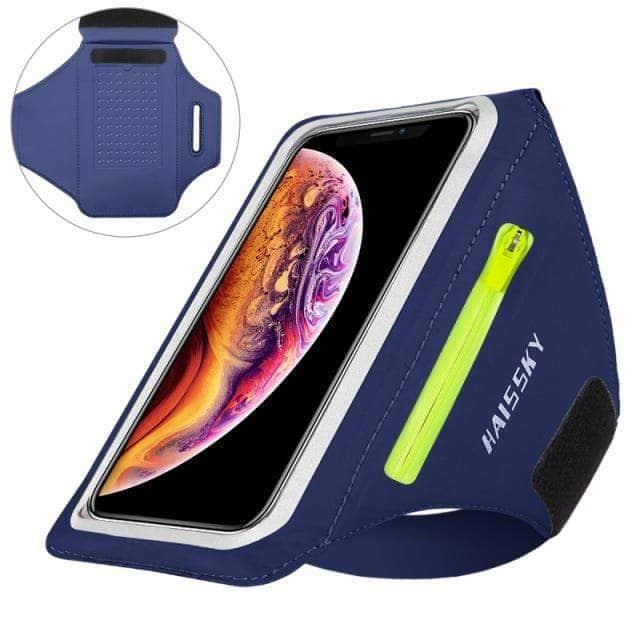 Non-Slip Running Armband for iPhone 13 Pro - Adjustable Zipper Sports Phone Holder for Jogging, Gym Workouts & Outdoor Activities
