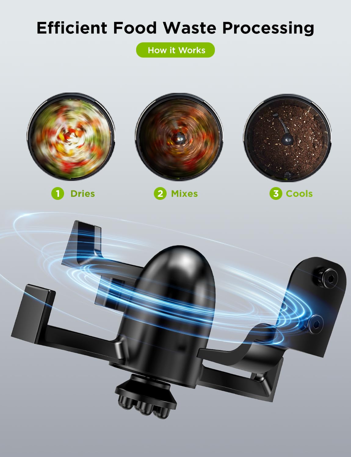 GoveeLife 3L Smart Electric Kitchen Composter with App & Voice Control - Auto-Cleaning, 3 Modes, Food Waste to Fertilizer Converter for Indoor & Garden Use - Perfect for Eco-Friendly Homes & Small Space Composting