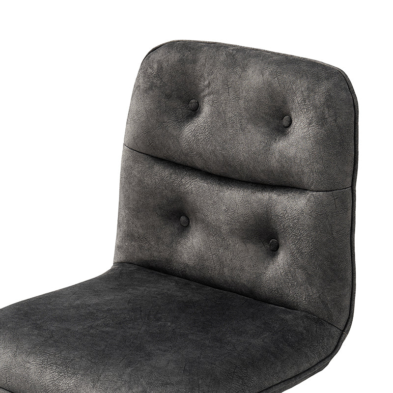 Leonhard Upholstered Swivel Task Chair - Adjustable Height Office Chair with Plush Velvet Fabric & Smooth-Rolling Wheels for Home Office, Study, or Workspace