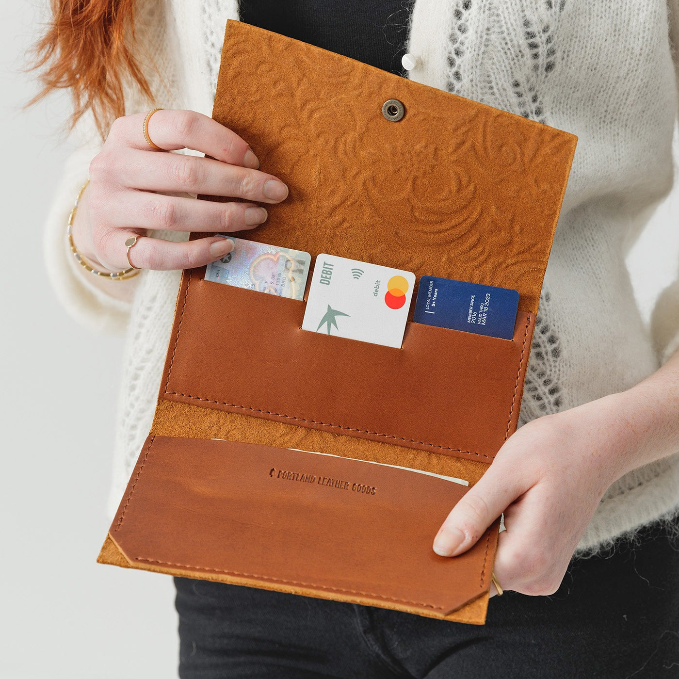 Genuine Leather Rancher Wallet for Men - Slim RFID Blocking Bifold Wallet with Money Clip - Perfect for Everyday Carry, Travel & Western Style Fashion