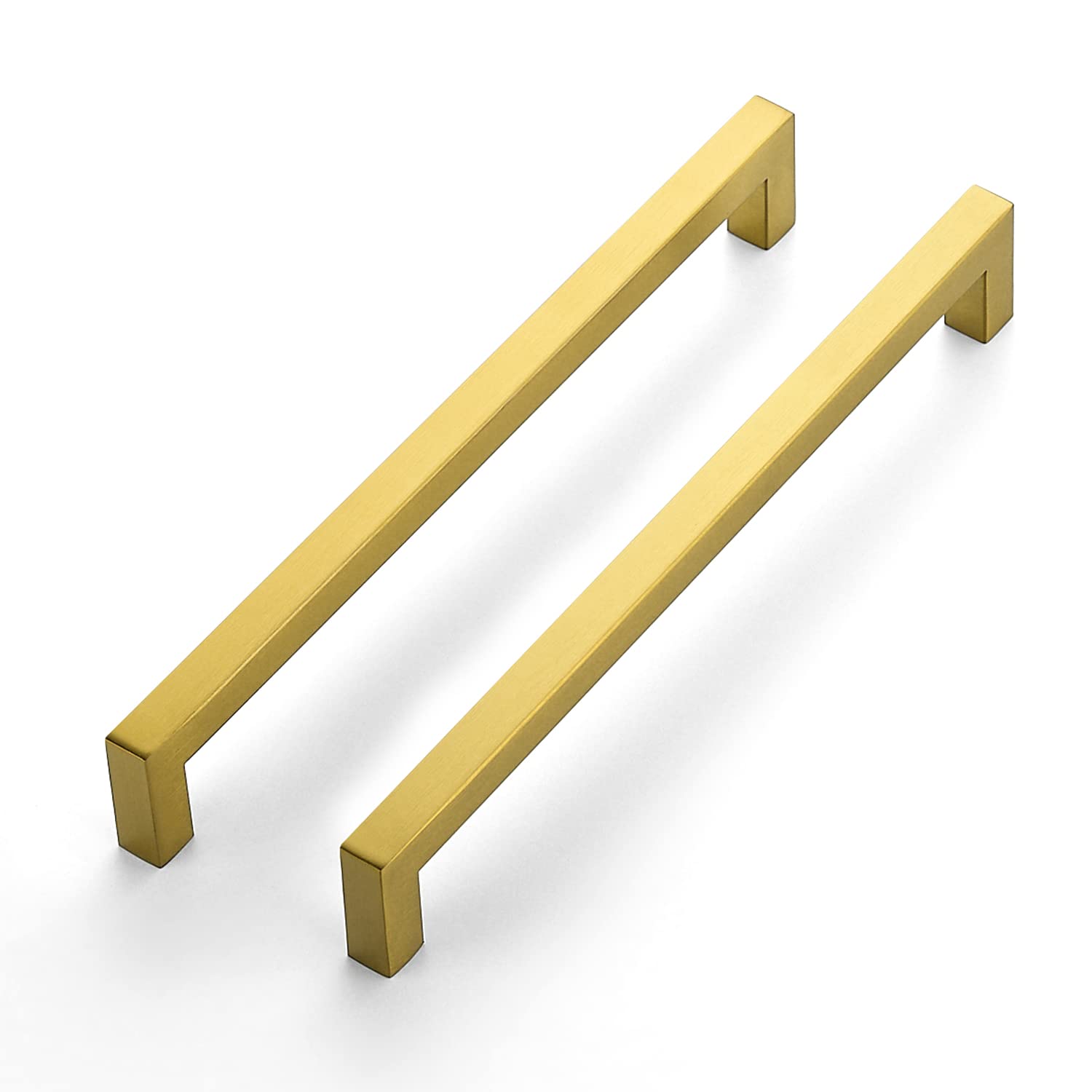 Ravinte 5 Pack Brushed Brass Cabinet Handles - Kitchen & Drawer Pulls for Cabinets & Cupboards