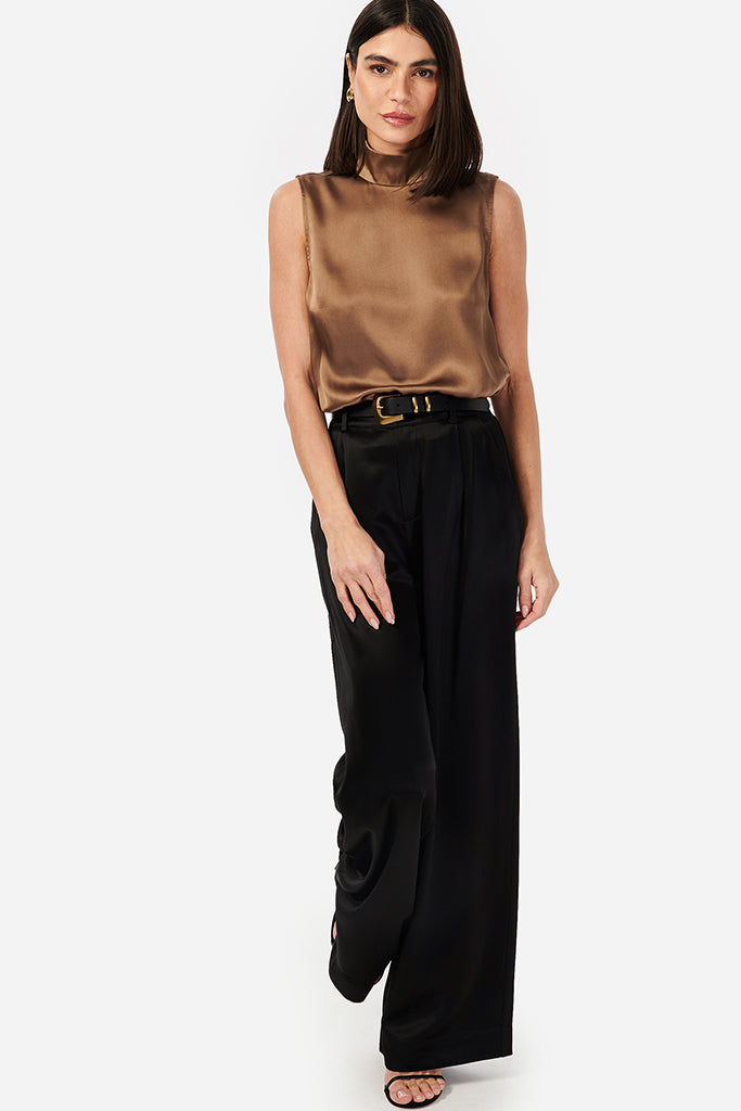 Cami NYC Delancey Bodysuit in Nutshell - Women's Seamless Stretch Bodysuit for Layering, Tucking & Everyday Wear