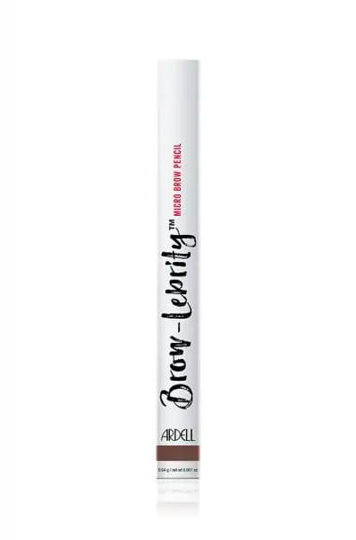 Ardell Brow Lebrity Micro Brow Pencil - Medium Brown 05282 - Ultra Fine Tip for Natural Looking Brows, Waterproof & Long Lasting - Perfect for Everyday Makeup & Professional Use