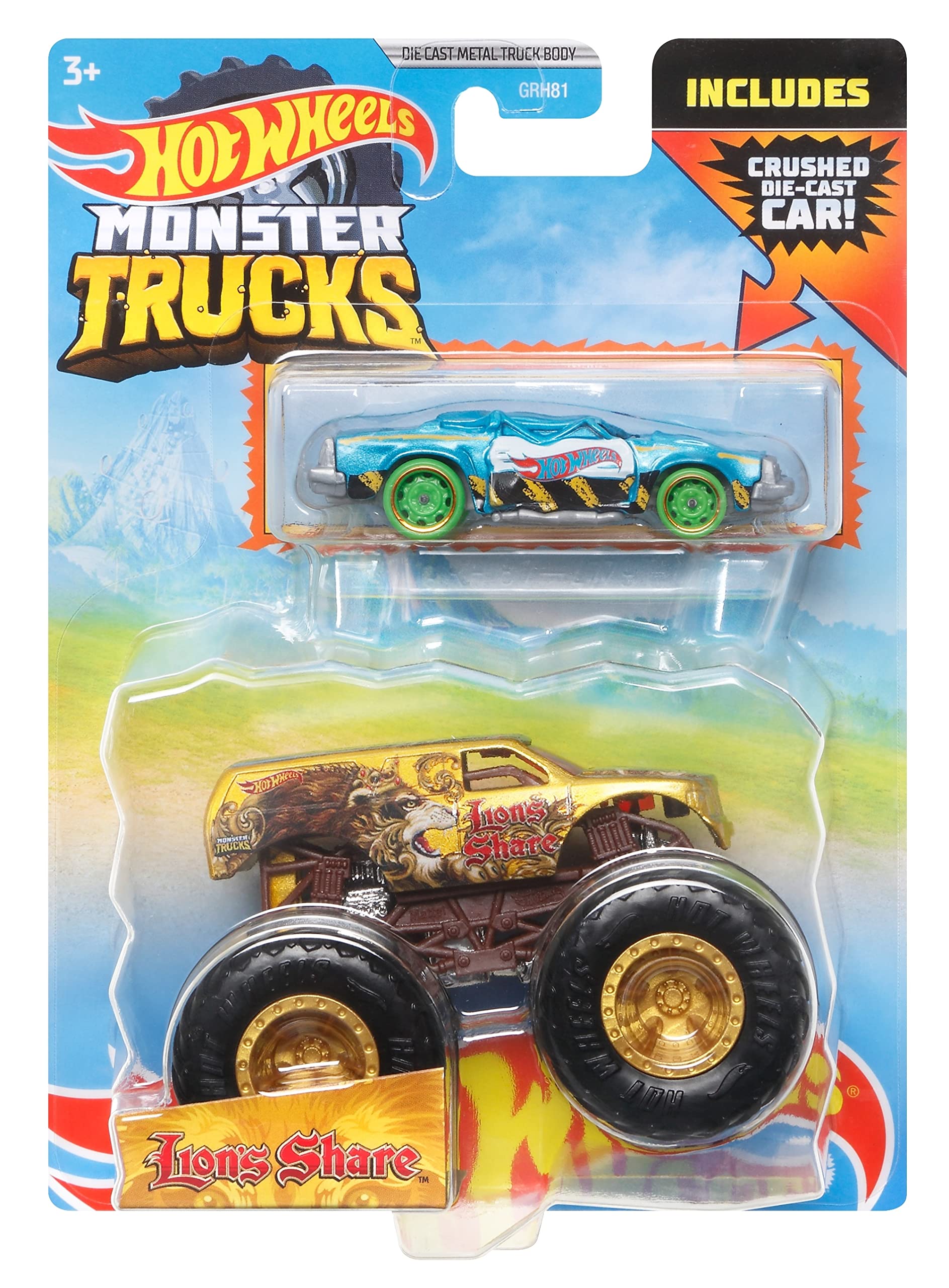 Hot Wheels Monster Trucks Lions Share Die-Cast Car Toy - Collectible Vehicle for Kids & Adults - Perfect for Playtime, Gifts & Display Collections