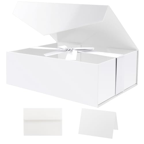 White-Side Ribbon-11.5x8.1x3.8 Inches-Pack of 1