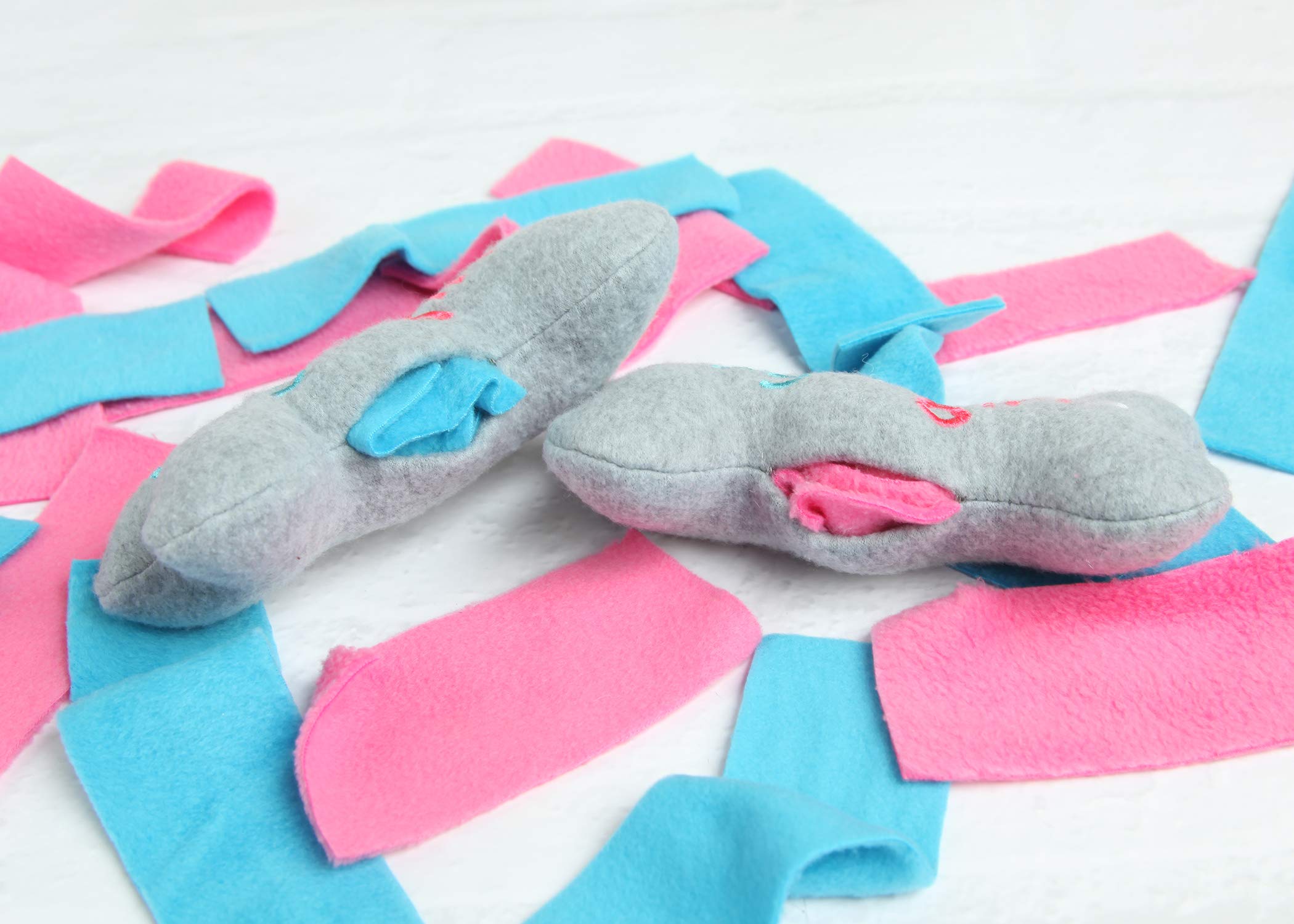 Gender Reveal Dog Toy - Pink or Blue Stuffing for Boy or Girl Puppies | Perfect for Pet Gender Reveal Parties & Puppy Showers