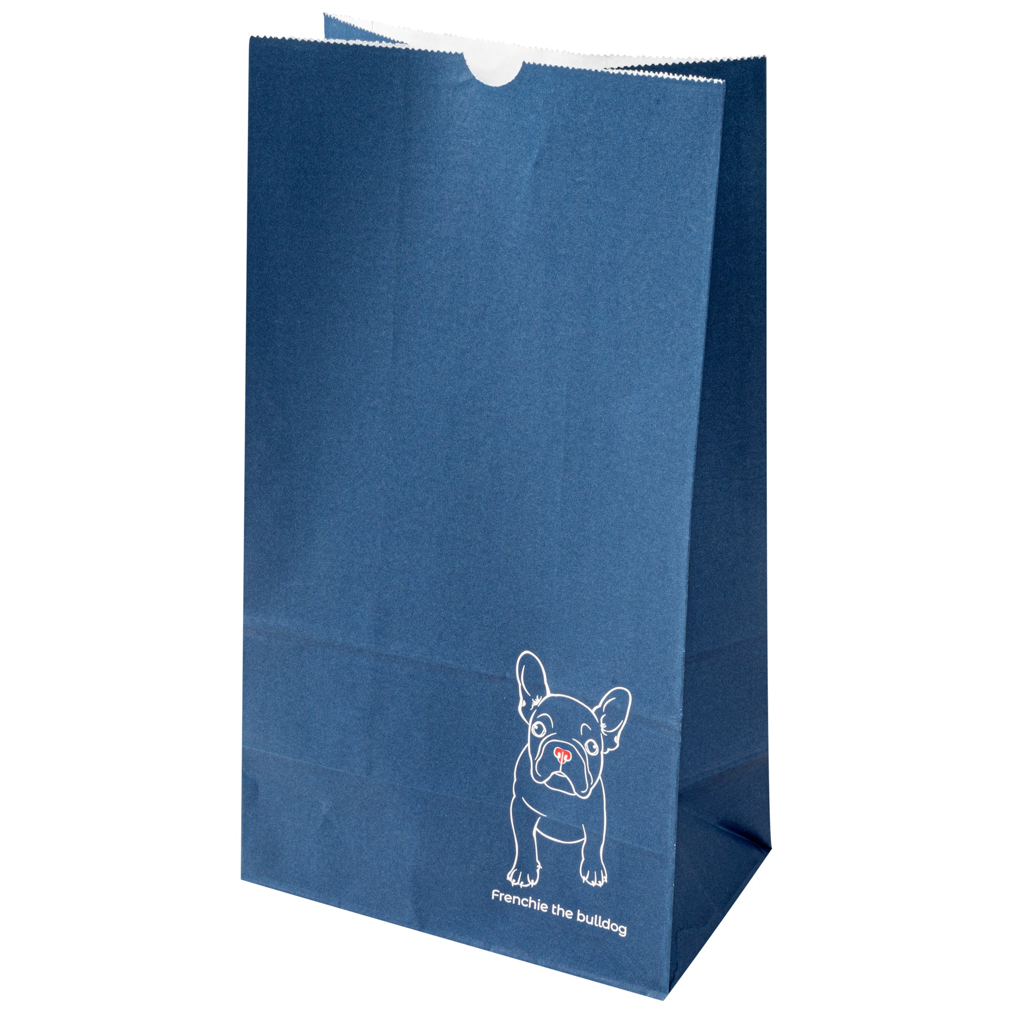 Frenchie Paper Bag - 12 lb Capacity, 7 x 4 1/4 x 12 1/2 Inches, 100 Count Box - Perfect for Grocery Shopping, Takeout & Retail Packaging