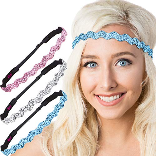 Bling Glitter Wave Light Blue/Silver/Light Pink