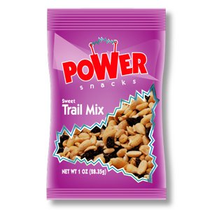 Power Snacks Sweet Trail Mix - 1 oz Individual Packs (150 Count Case) | Healthy On-the-Go Snacks for Hiking, Office & School Lunch