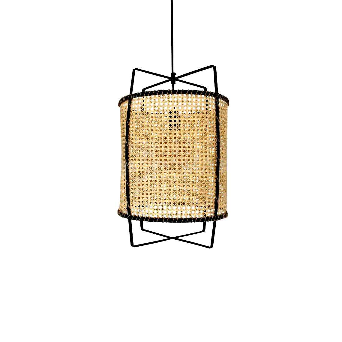 Handwoven Rattan Pendant Light - Natural Boho Ceiling Lamp for Dining Room, Bedroom & Patio - Eco-Friendly Wicker Hanging Light Fixture for Farmhouse, Coastal & Bohemian Decor