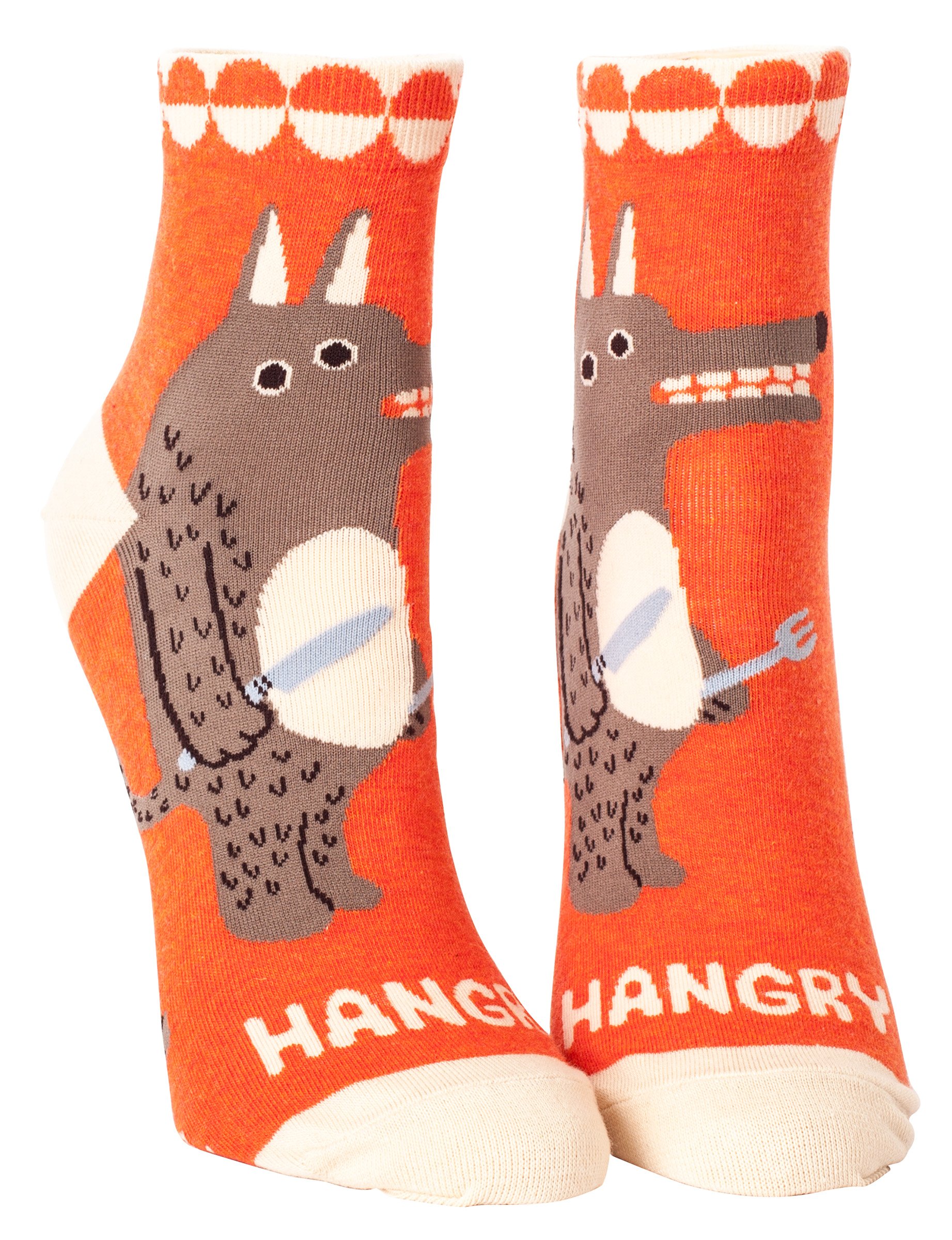 Blue Q Women's Funny Ankle Socks - 'Hangry' Novelty Socks | Comfortable & Cute Gift for Her | Perfect for Work, Gym & Everyday Wear
