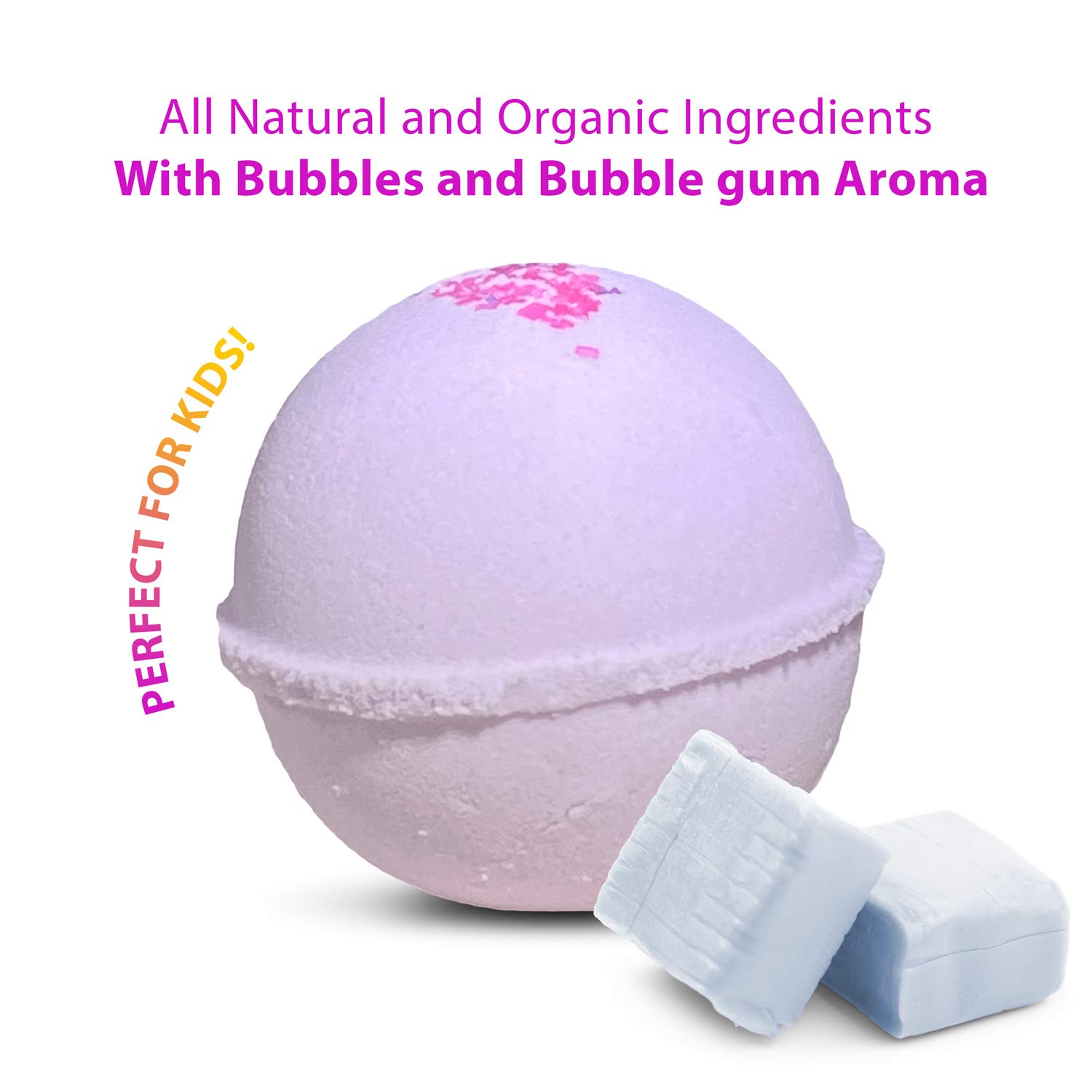 Kids Bubble Bath Bomb with Surprise Unicorn Ring Toy Inside - Natural & Safe for Sensitive Skin - Moisturizing Coconut & Olive Oils - Unicorn Poop Scented - Gift Box | Perfect for Birthday Gifts, Relaxing Bath Time & Sensory Play