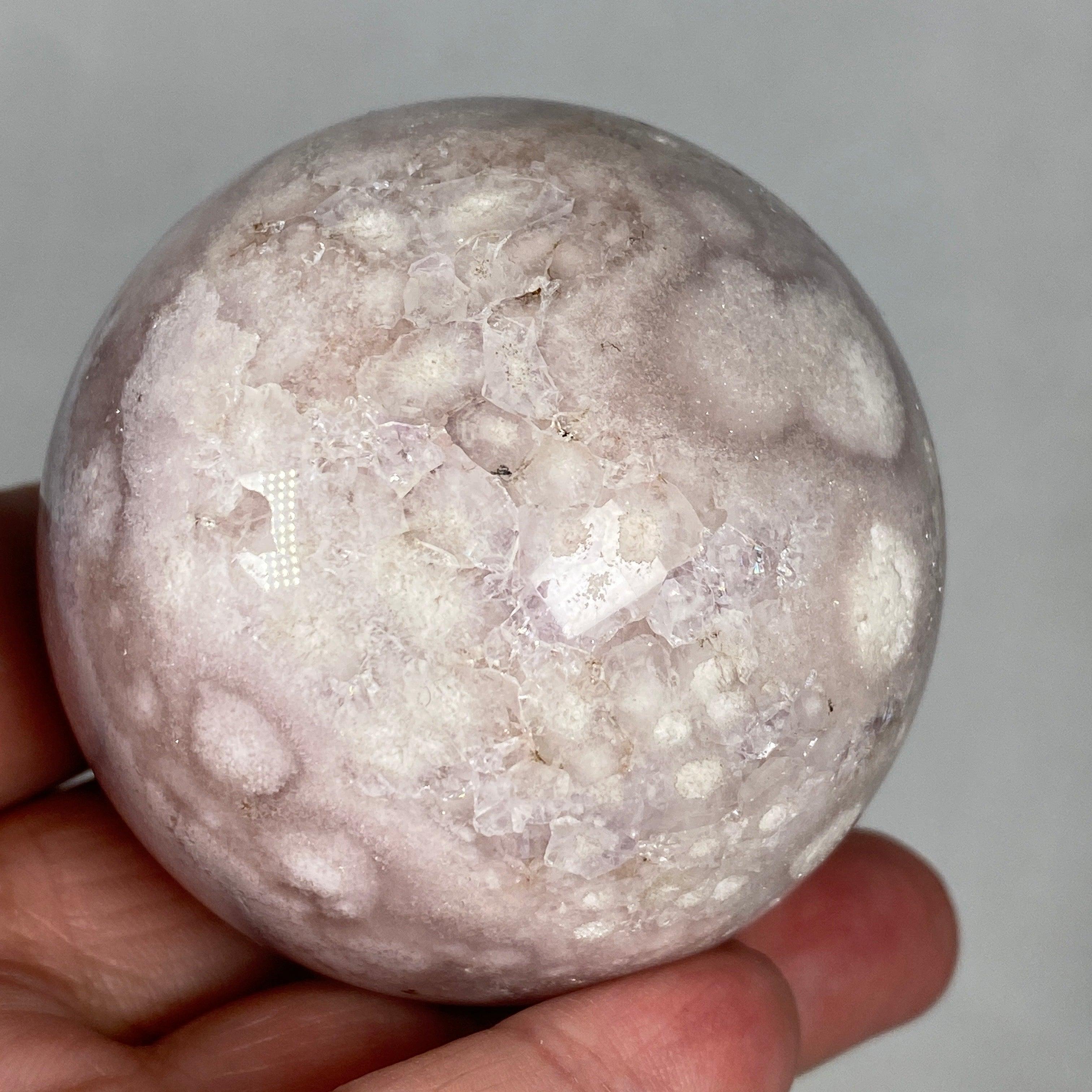 Natural Pink Amethyst Crystal Sphere - Healing Stone for Meditation, Reiki & Home Decor (PAMS 04) | Perfect for Spiritual Healing, Yoga Spaces & Gift Giving