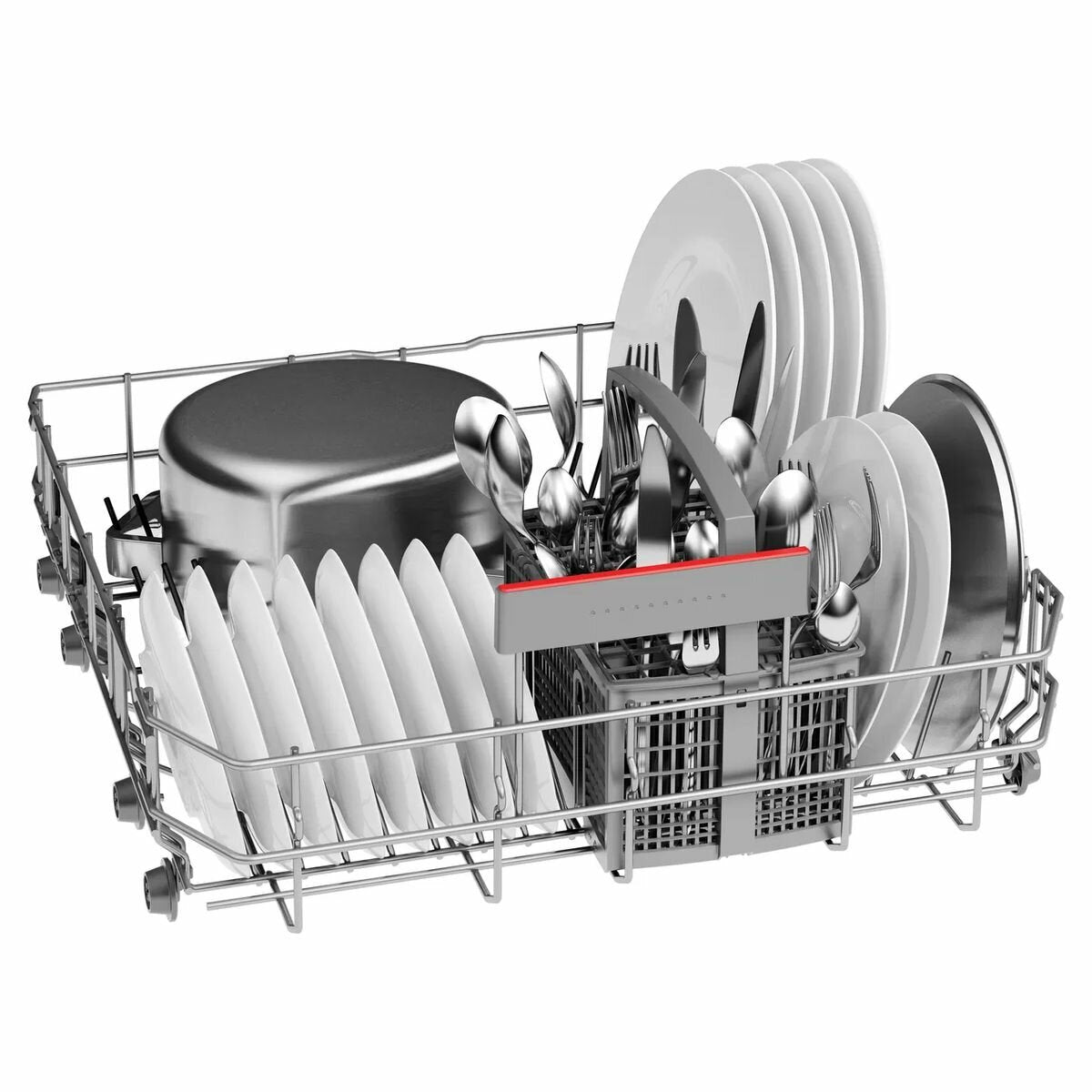 Bosch Series 4 60cm Freestanding Dishwasher SMS4HVI01A - Energy Efficient Stainless Steel Dishwasher for Small Kitchens | Perfect for Apartments, Condos & Compact Homes