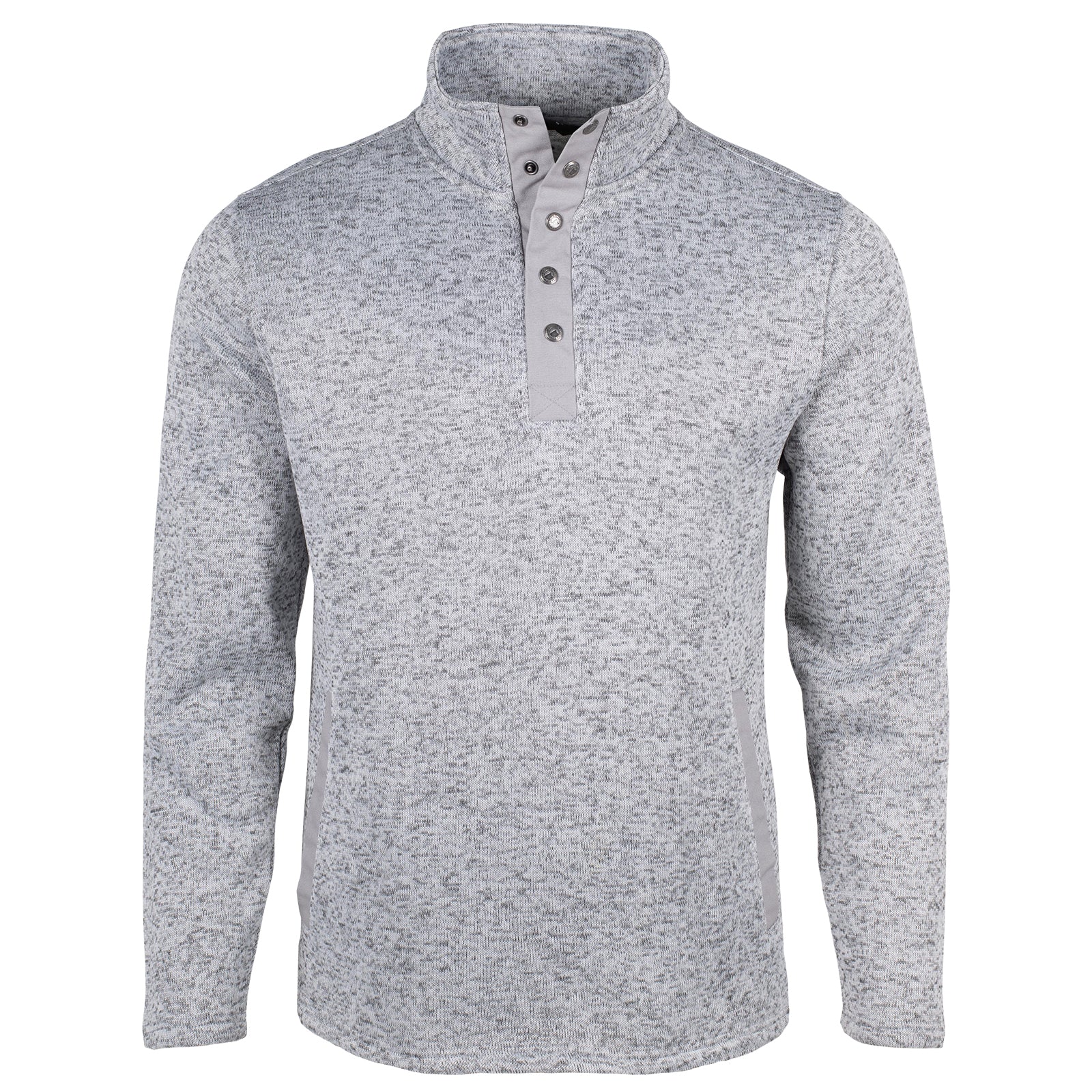 Men's Casual Norris Pullover Sweatshirt - Heather Grey - Soft Comfortable Fleece for Everyday Wear & Outdoor Activities