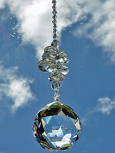 Rainbow Crystal Prism Suncatcher - Feng Shui Window Decor, Stained Glass Ornament for Home & Garden, Creates Beautiful Light Reflections for Living Room, Bedroom, Office