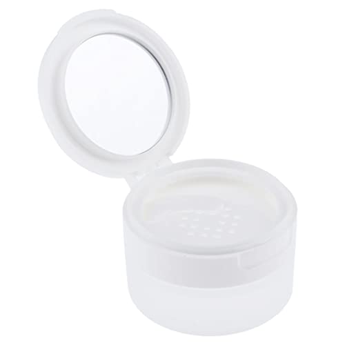 Travel Empty Makeup Powder Case with Mirror Lid - 80g for On-the-Go Touchups