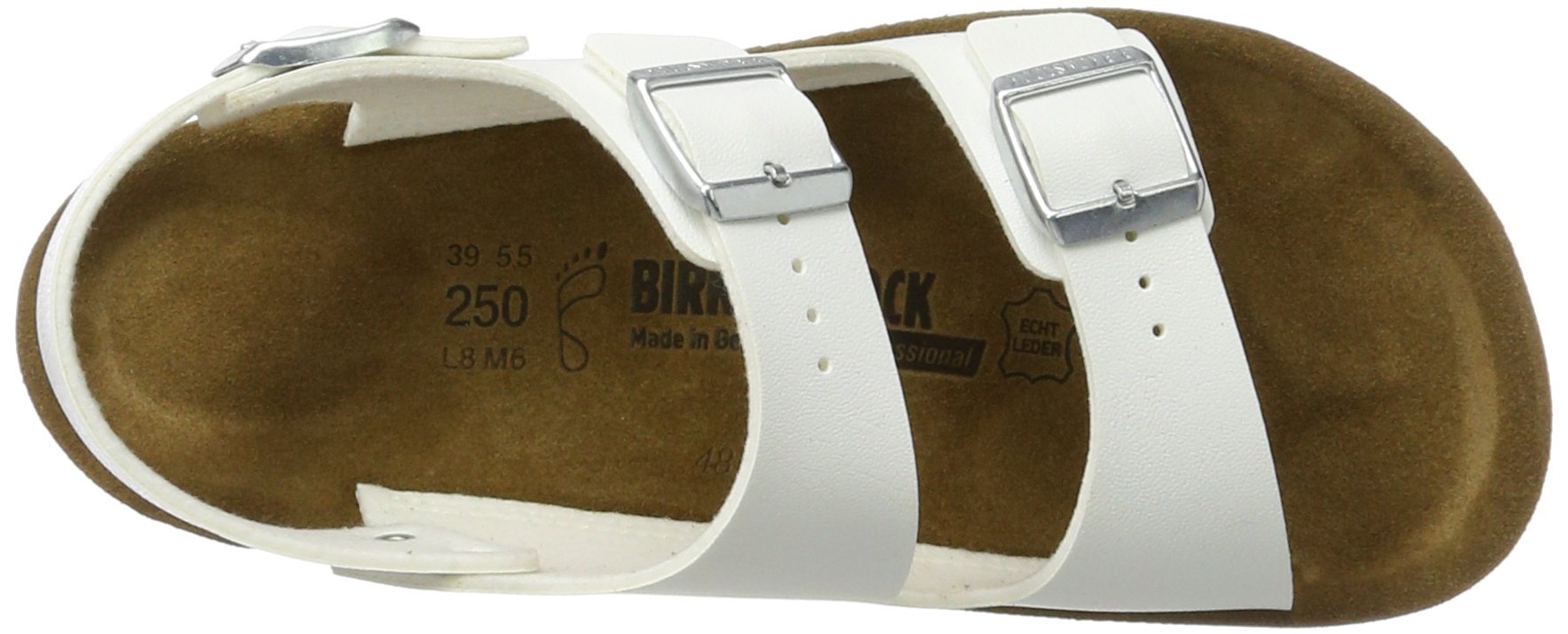 Birkenstock Men's Kano White Synthetic Sandals Size 44 EU (Men's US 11) - Comfortable Summer Casual Shoes for Beach, Walking & Outdoor Activities - Model R 500761