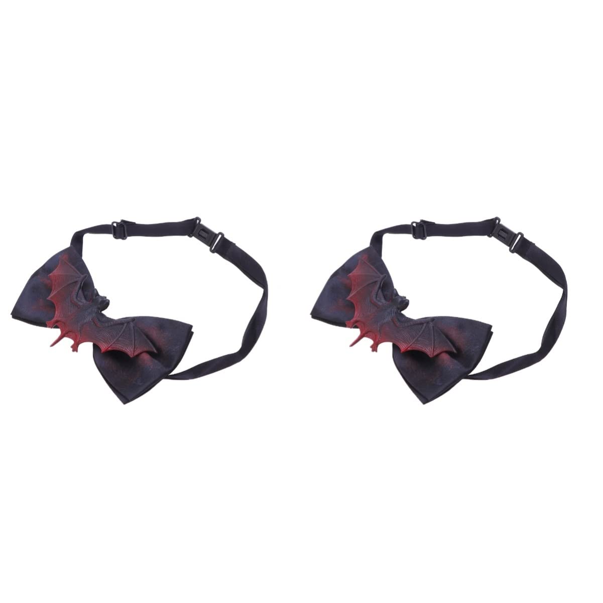 Bestoyard 2 Pack Halloween Bloody Bow Tie - Scary Gothic Neck Accessory for Halloween Party, Cosplay & Haunted House Decor - Perfect for Vampire, Zombie Costumes & Spooky Events