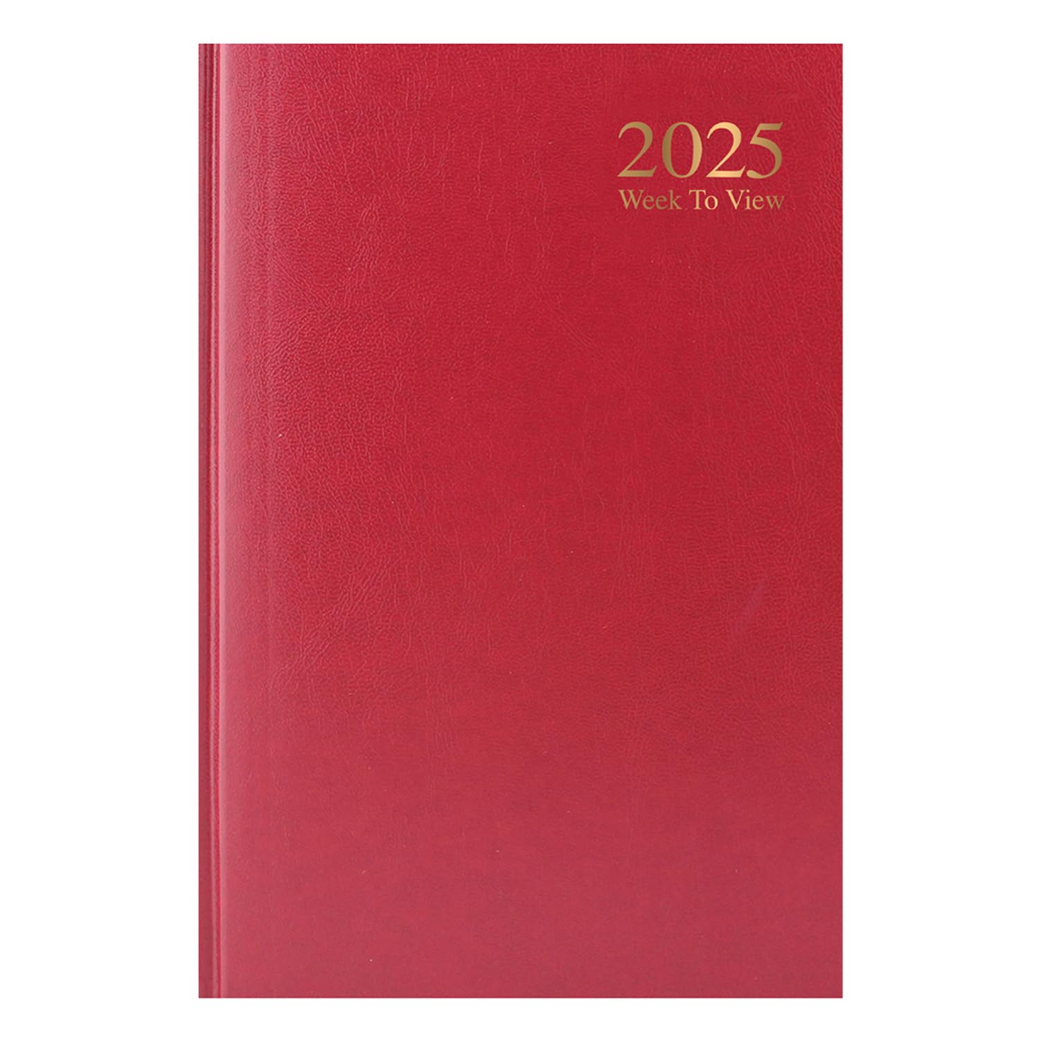 1ABOVE 2025 A5 Week-to-View Diary Planner - 60gsm Paper, Hardback Casebound Cover - Perfect for Home, Office & School Organization (Red)